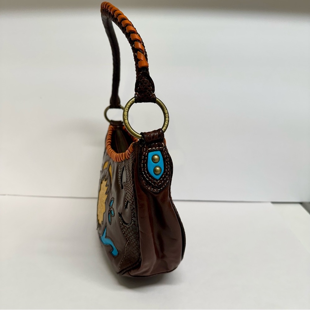 Vintage Boho BCBG Girl Leather Handbag, Shoulder Bag, Purse - Picture 6 of 9